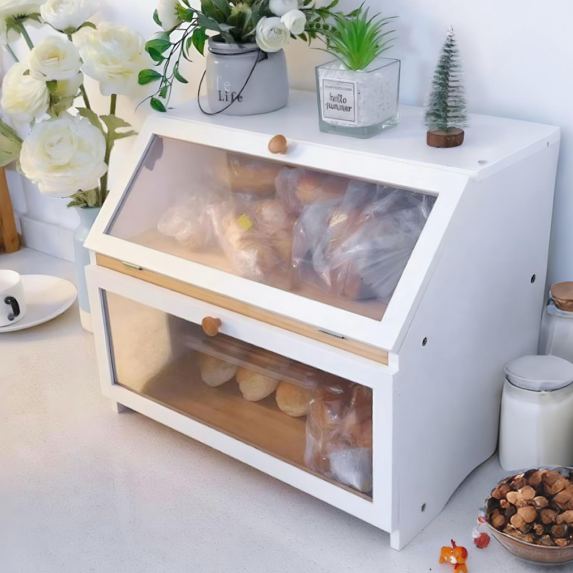 Food Storage Canister - HOMEKOKO Dwupoziomowy pojemnik na chleb na