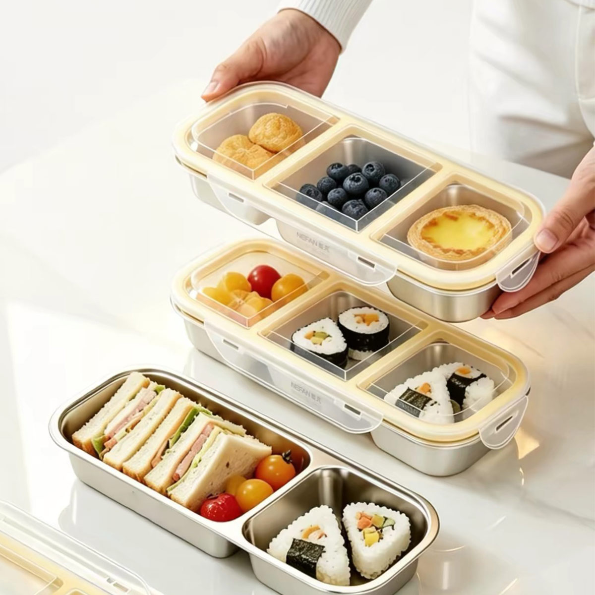 Food Storage System - Pojemnik na żywność ze stali nierdzewnej