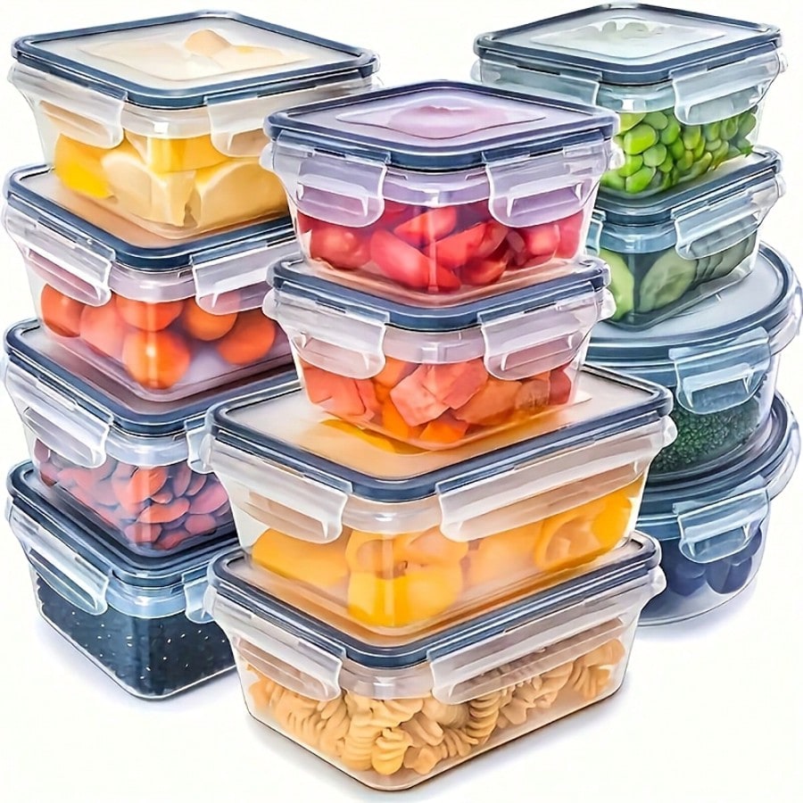Set Food Storage - 24-częściowy zestaw pojemników na żywność do
