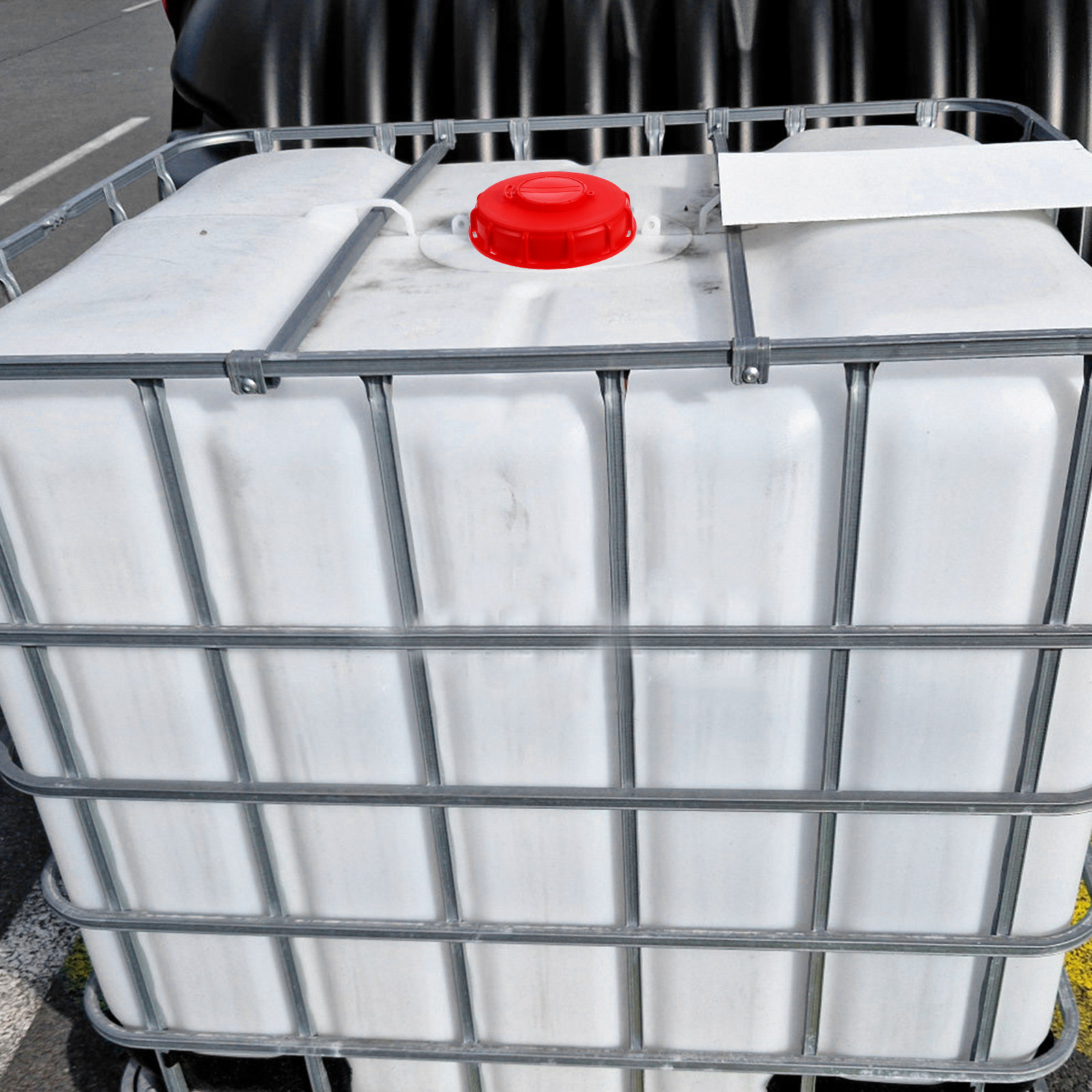 Food Storage With Lids - Pokrywa do IBC Czerwona 16,2 cm