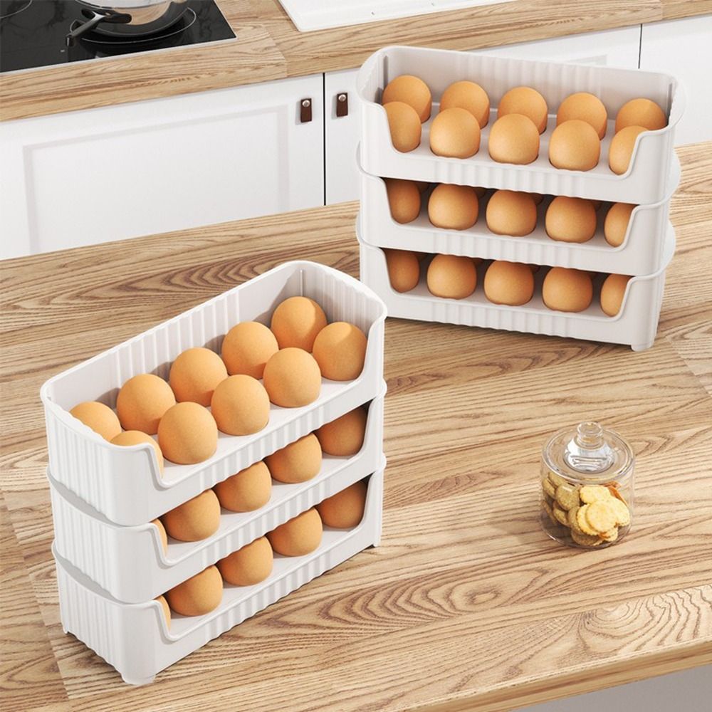 Egg Storage Holder - Boczne drzwi lodówki Taca do przechowywania