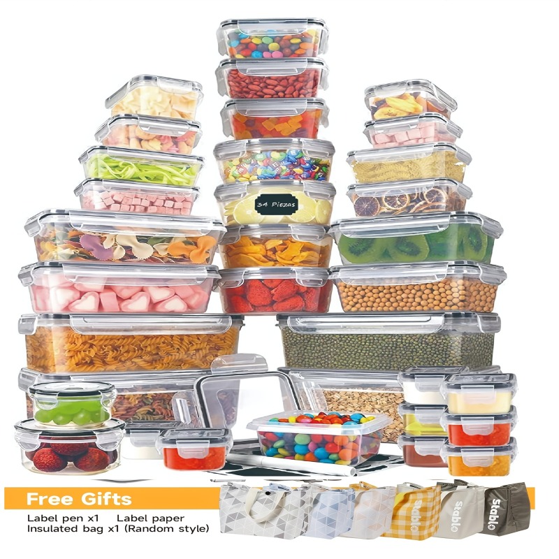 Set Food Storage - 48-częściowy zestaw pojemników do przechowywania żywności