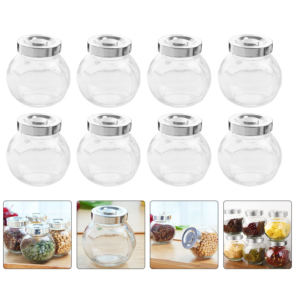 Food Storage Canister - Szkleniane pojemniki do przechowywania, zestaw 8