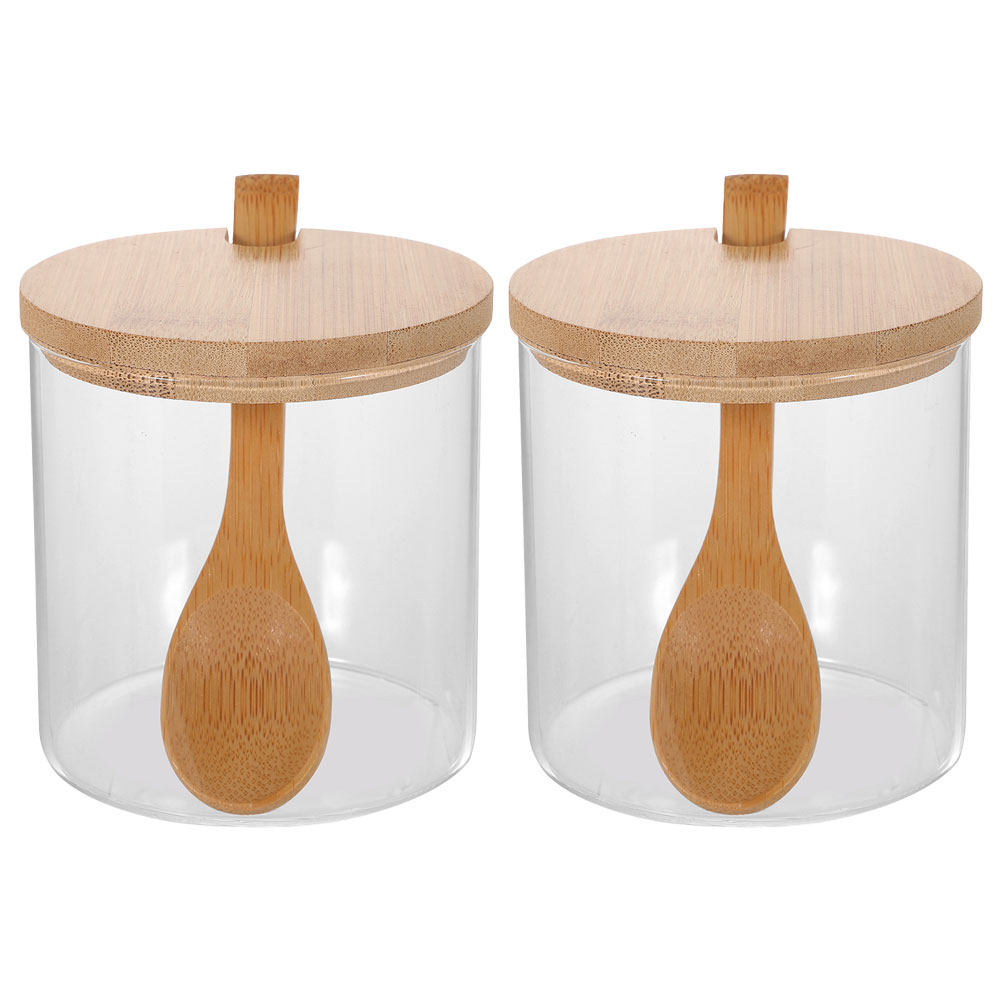 Food Storage With Lids - 2 zestawy przezroczystych szklanych pojemników na