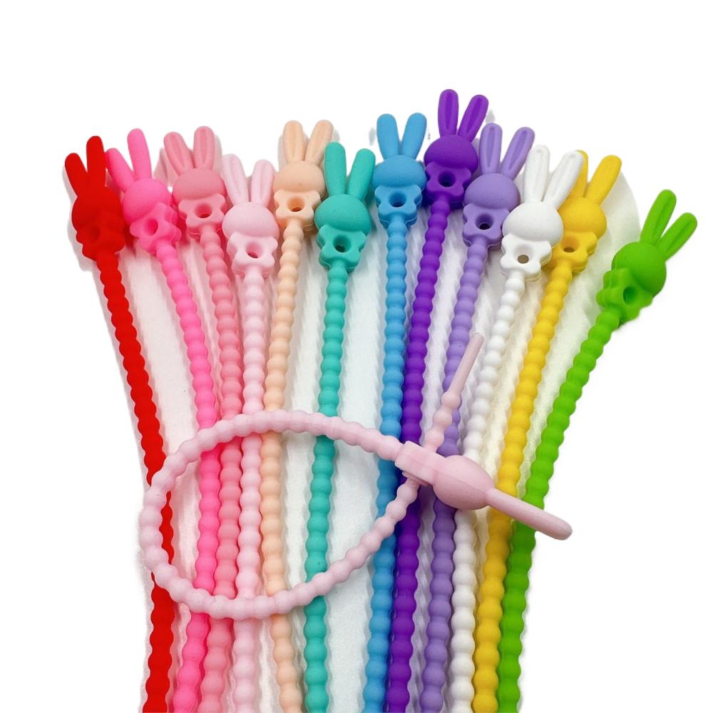 Food Storage With Lids - 10 szt. Silikonowe organizerki do kabli