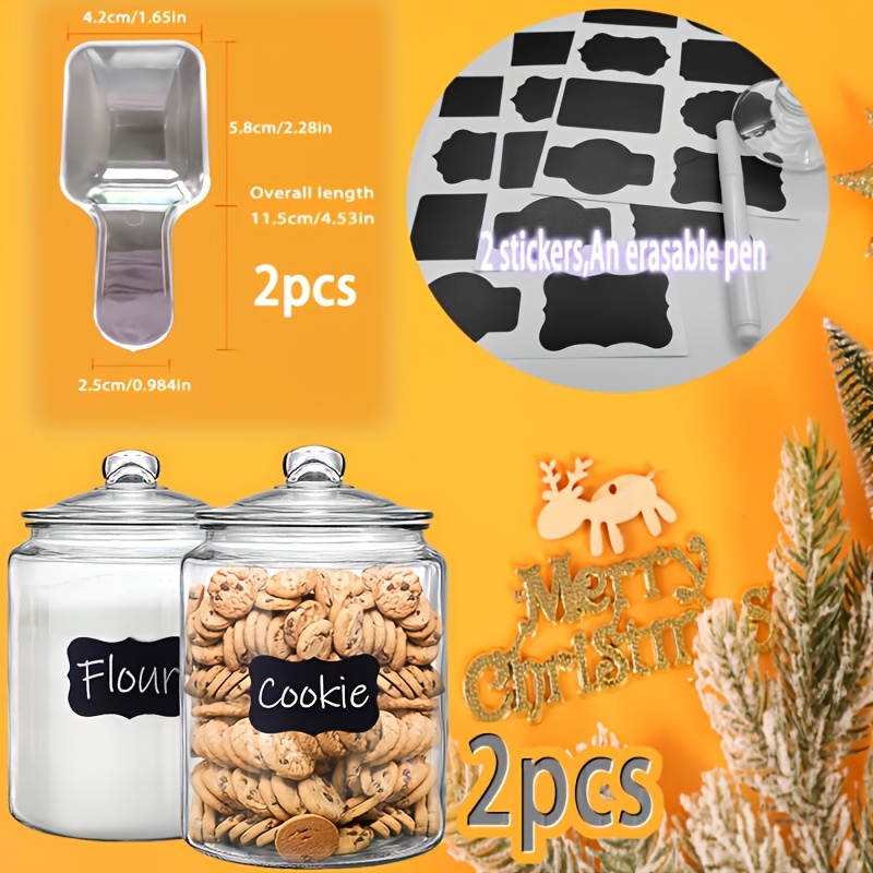 2 sztuki szklanych słoików z p – Food Storage Canister recenzja i cena