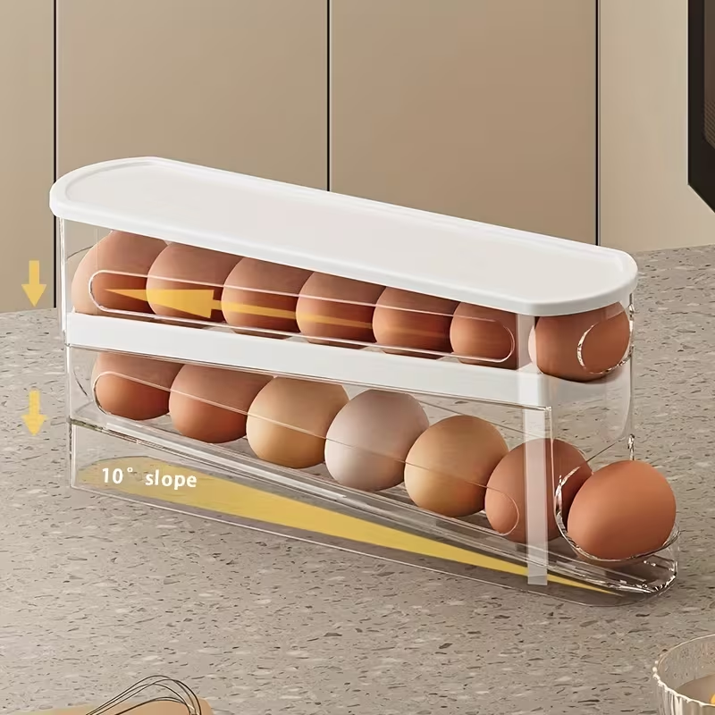 Dwupoziomowy pojemnik na jajka – Egg Storage Holder recenzja i cena