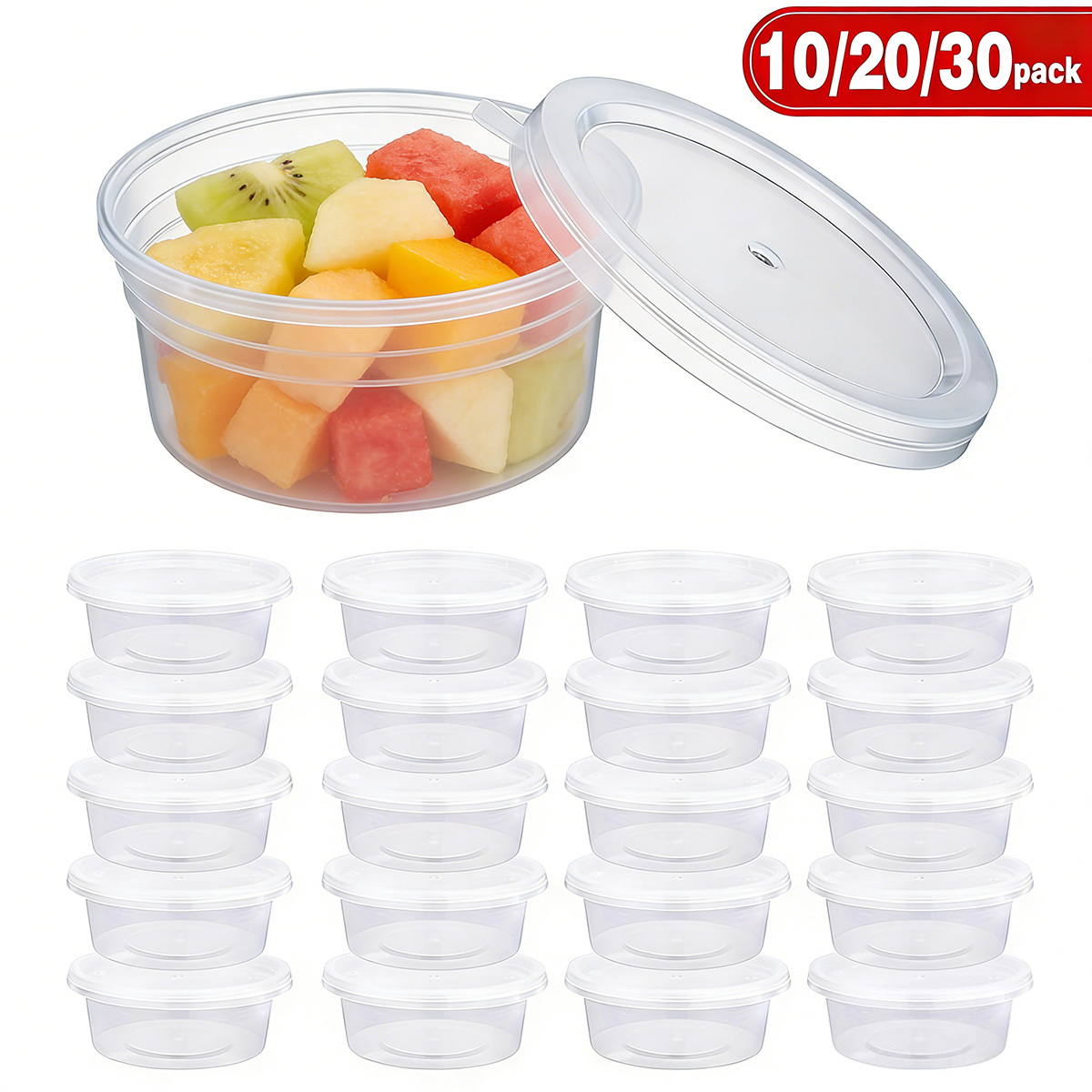 Zestaw 10/20/30 małych pojemni – Food Storage With Lids recenzja i cena