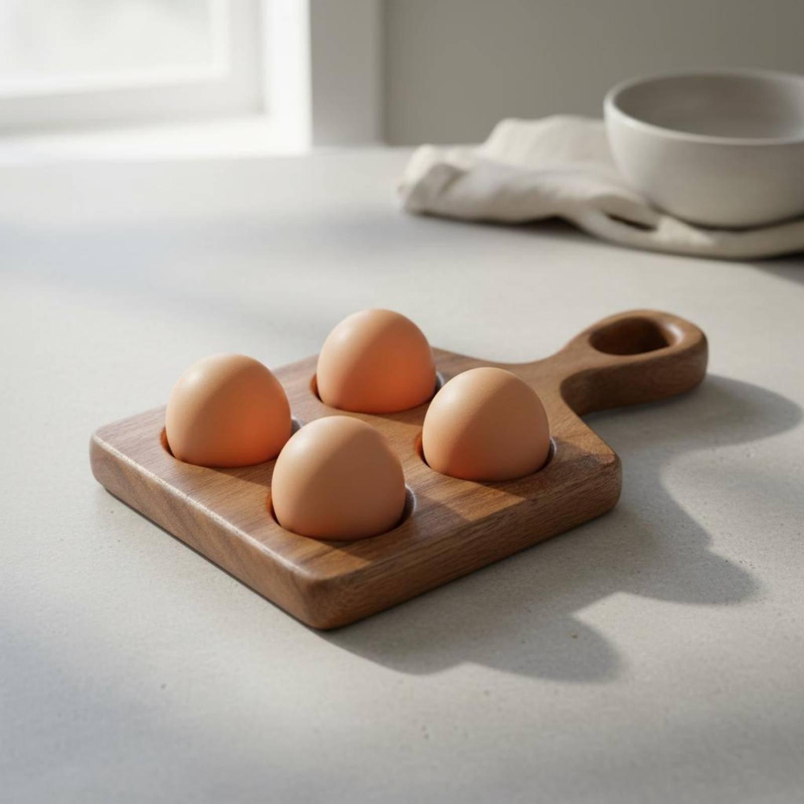 Drewniany bukowy stojak na jaj – Egg Storage Holder recenzja i cena