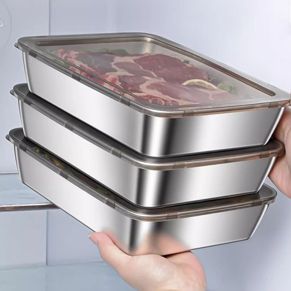 Taca do serwowania z pokrywką  – Food Storage Containers Set recenzja i cena