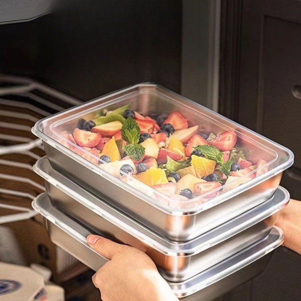 Taca do serwowania z pokrywką  – Food Storage Containers Set recenzja i cena