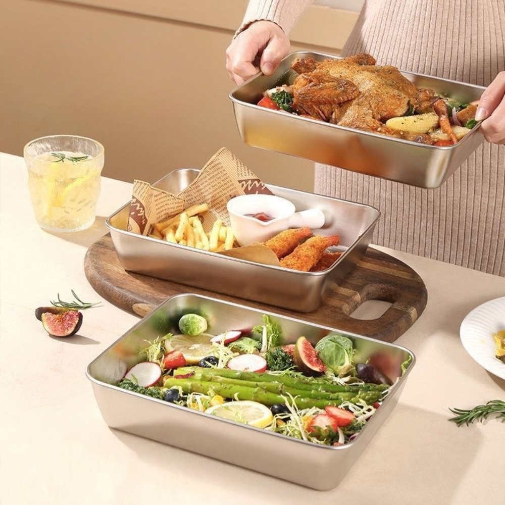 Taca do serwowania z pokrywką  – Food Storage Containers Set recenzja i cena