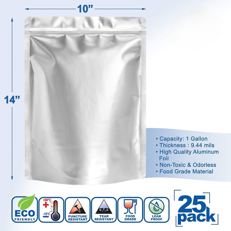 25 sztuk torebek mylarowych 10 – Food Storage Long Term recenzja i cena