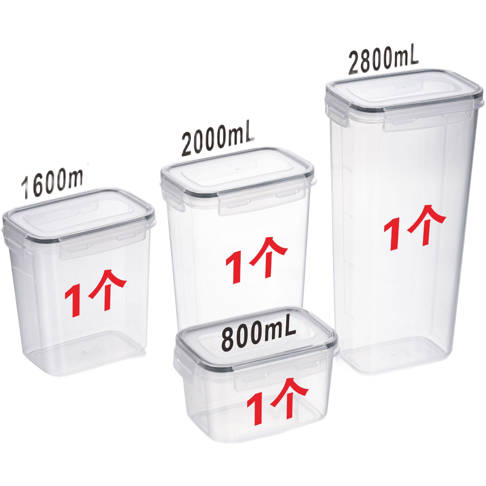 Zestaw kwadratowych, przezrocz – Food Storage Long Term recenzja i cena
