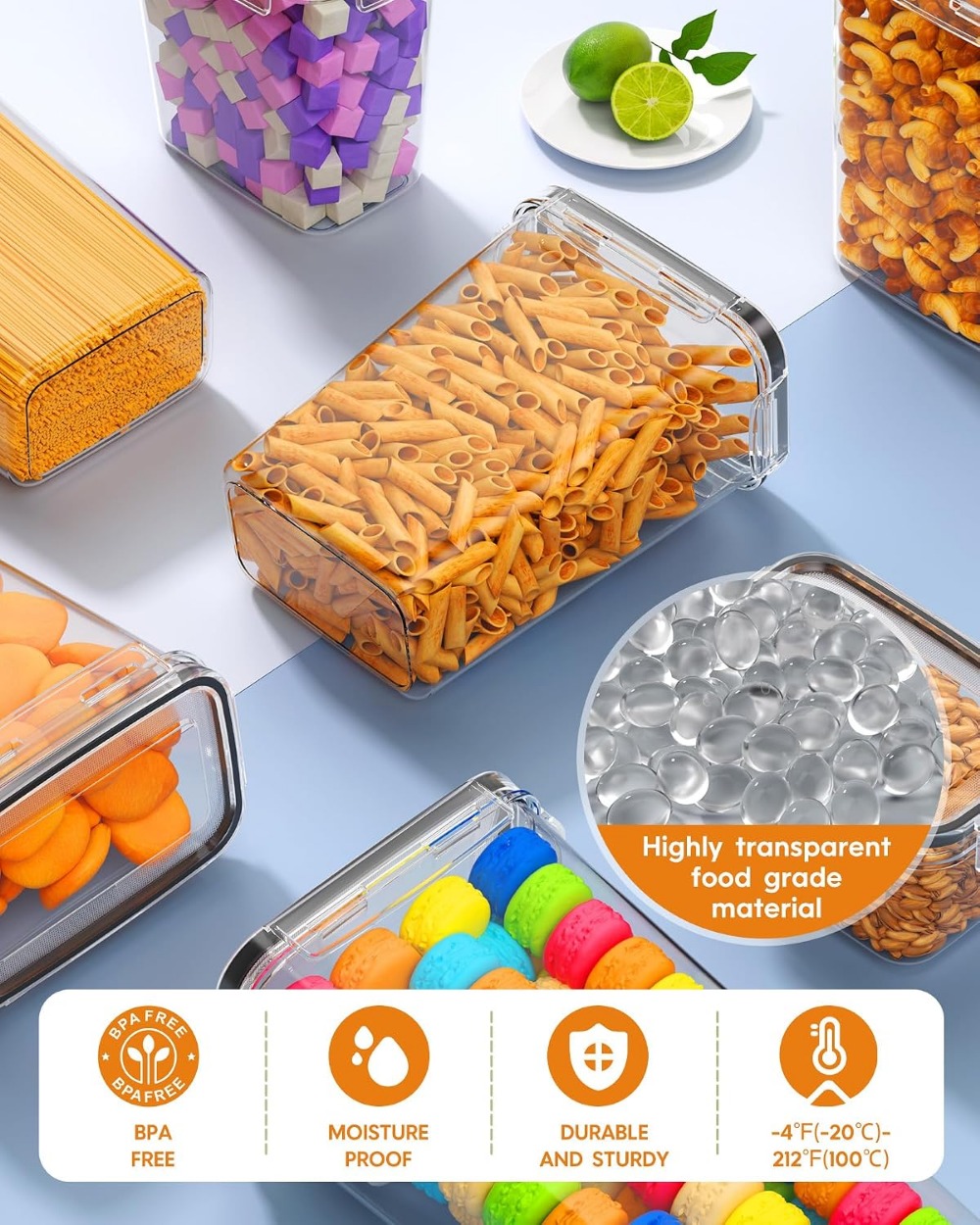 24 szt. Hermetyczne pojemniki  – Food Storage With Lids recenzja i cena